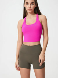 Millennia Scoop Neck Active Tank with Detachable Chest Pads Thumbnail 5