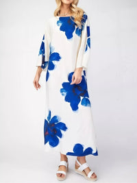 Floral Print Round Neck Mini Dress Thumbnail 6