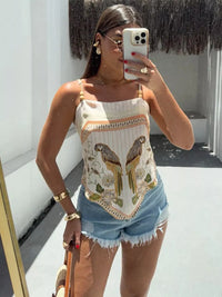 Parrot Print Cami Top Thumbnail 5
