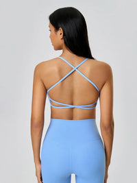 Millennia Crisscross Back Scoop Neck Active Cami with Detachable Chest Pads Thumbnail 14