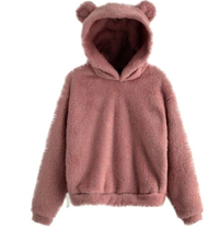 Fluffy Rabbit-Ear Hooded Top Thumbnail 15
