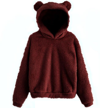 Fluffy Rabbit-Ear Hooded Top Thumbnail 5