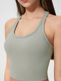 Millennia Scoop Neck Active Tank with Detachable Chest Pads Thumbnail 12