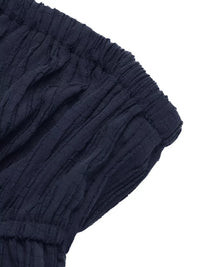 Textured Tube Top & Wide Leg Pants Set Thumbnail 13