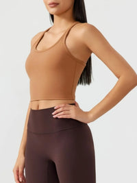 Millennia Scoop Neck Active Tank with Detachable Chest Pads Thumbnail 9