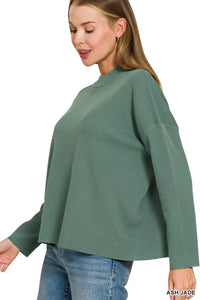 Zenana Viscose Sweater Top & Pants Set Thumbnail 3