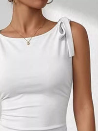 Tie Shoulder Tank Top Thumbnail 5