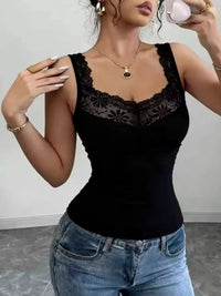 Lace Trim Tank Top Thumbnail 3