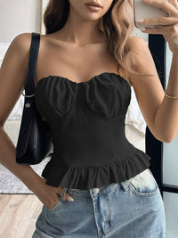 Ruffled Hem Tube Top Thumbnail 4