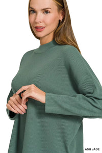 Zenana Viscose Sweater Top & Pants Set Thumbnail 13