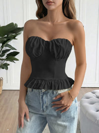 Ruffled Hem Tube Top Thumbnail 5