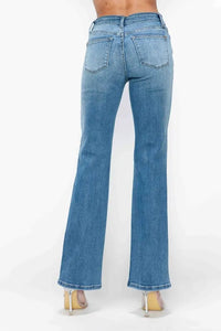 bytos Full Size Cat's Whiskers Mid Rise Bootcut Jeans Thumbnail 5
