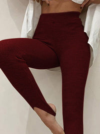 Ribbed Mid Waist Leggings Thumbnail 16
