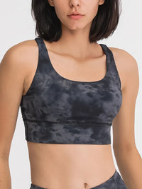 Millennia Crisscross Scoop Neck Active Tank Thumbnail 19