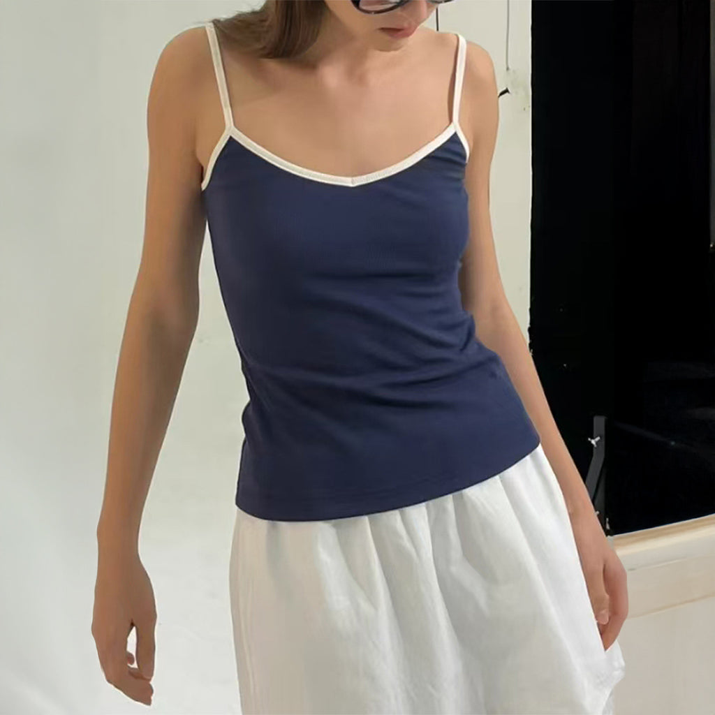 Heart Embroidered Spaghetti Strap Cami