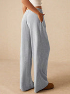 Corduroy Elastic-Waist Wide-Leg Pants WE4U