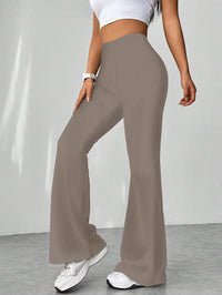Retro Houndstooth High-Waist Bootcut Trousers Thumbnail 8