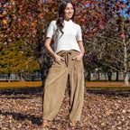 Corduroy Slim Harem Wide-Leg Pants WE4U