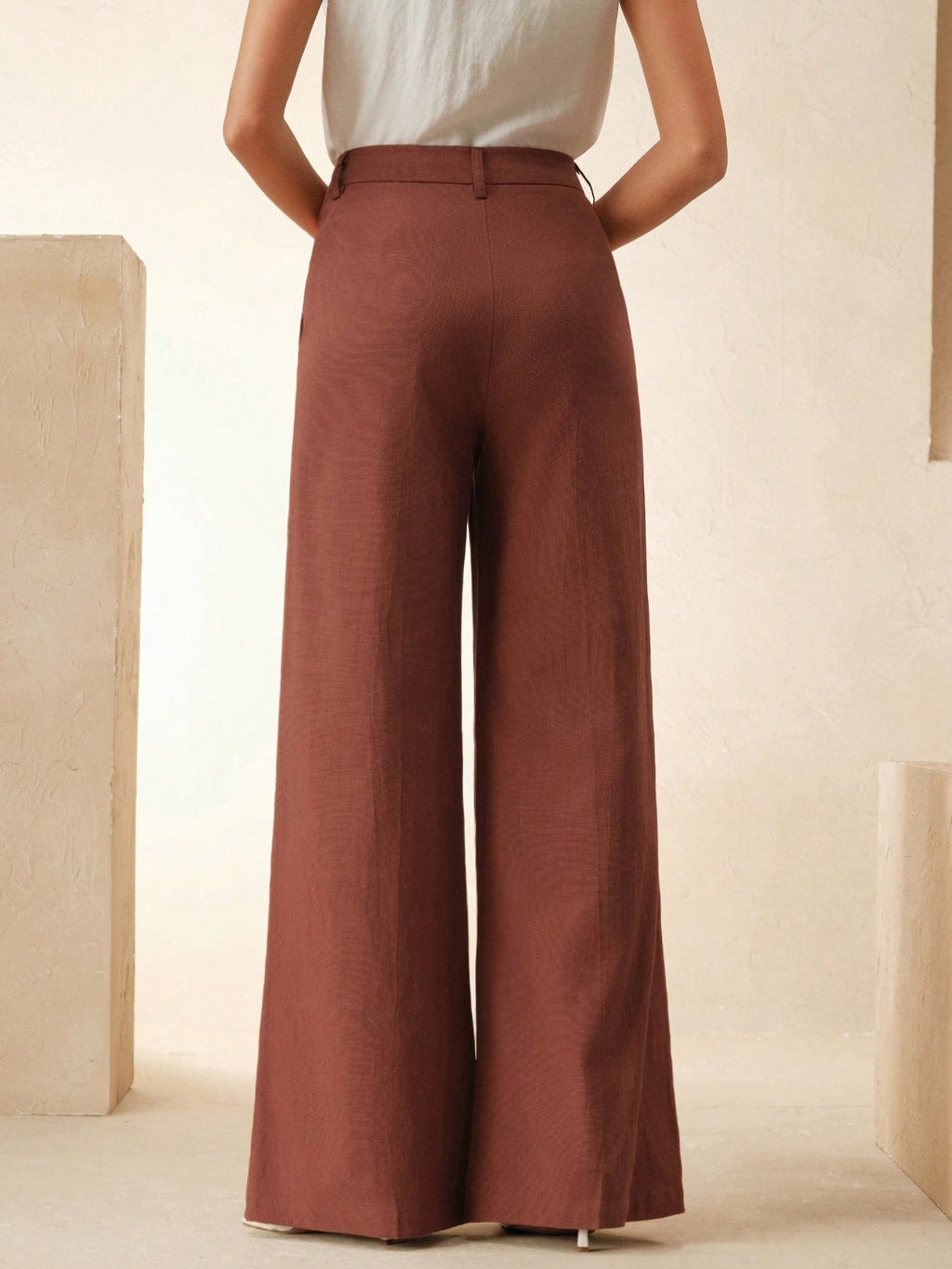 Small Breathable High Waist Drooping Work Pant Light Luxury Loose Slimming Sense Design Straight Casual Pants