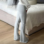Low-Waist Flared Wide-Leg Pants WE4U