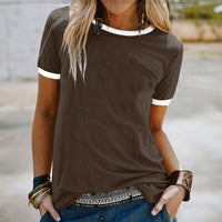 Classic Casual Crew-Neck Short Sleeve Tee Thumbnail 3