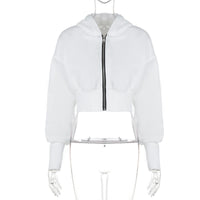 Hooded Zip Knit Cardigan Coat Thumbnail 5