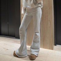 Low-Waist Flared Wide-Leg Pants Thumbnail 1