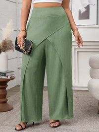 Solid Loose Wide-Leg Pants Thumbnail 7