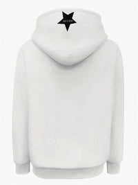 Half-Zip Embroidered Loose Sweatshirt Thumbnail 4