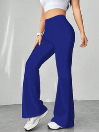 Retro Houndstooth High-Waist Bootcut Trousers Thumbnail 9