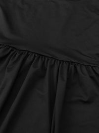 Square-Neck Ruched Midi Dress Thumbnail 5