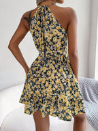 Floral Chiffon Belted Swing Dress WE4U
