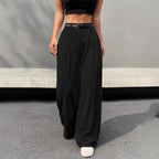 High-Waist Wide-Leg Draped Trousers WE4U