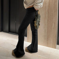 Low-Waist Flared Wide-Leg Pants Thumbnail 6