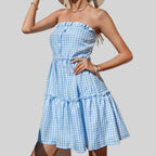 Corset Strapless Tiered Dress WE4U