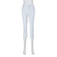 Polka Dot Slim Cropped Pants Thumbnail 5