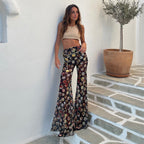Leopard Print High-Waist Bootcut Pants WE4U