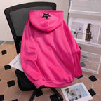 Half-Zip Embroidered Loose Sweatshirt WE4U