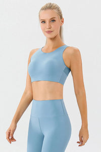 Round Neck Wide Strap Active Bra Thumbnail 7
