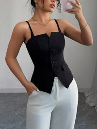 Button-Front Cami Top Thumbnail 5