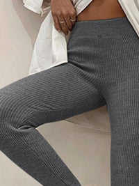 Ribbed Mid Waist Leggings Thumbnail 7