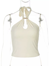 Halter Neck Cami with Keyhole Detail Thumbnail 14