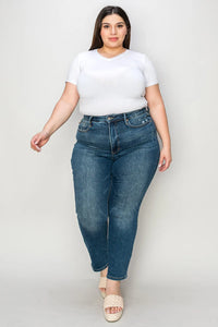 Judy Blue Full Size Tummy Control High Waist Slim Jeans Thumbnail 11