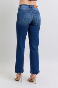 Judy Blue Full Size Side Seam Detail Straight Jeans with Pockets Thumbnail 2