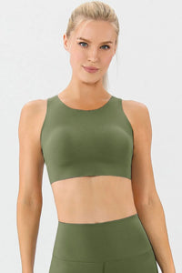 Round Neck Wide Strap Active Bra Thumbnail 10