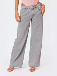 Washed Wide Leg Jeans Thumbnail 1