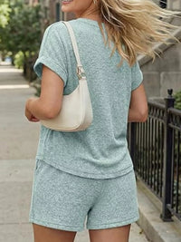 Short Sleeve Top and Shorts Set Thumbnail 16