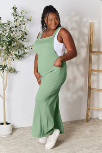 Double Take Full Size Wide Strap Overall with Pockets Thumbnail 6