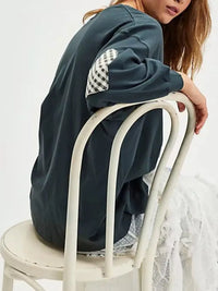 Heart Patch Long Sleeve Sweatshirt Thumbnail 8
