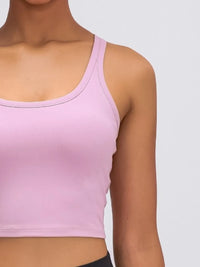 Millennia Scoop Neck Active Tank with Detachable Chest Pads Thumbnail 25